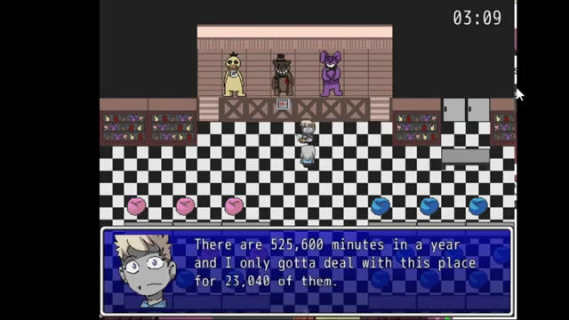 Screenshot of gameplay from the fangame Five Nights of Flirting